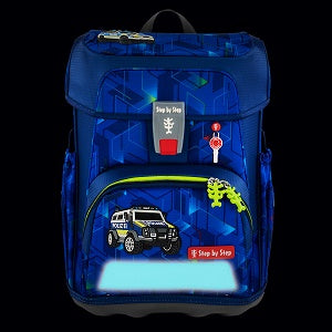 StepbyStep CLOUD Schulranzen-Set Police Truck Charly 5-teilig