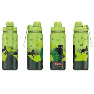 StepbyStep Isolierte Edelstahl-Trinkflasche Black Cat