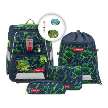 StepbyStep SPACE Schulranzen-Set Wild T-Rex Taro 5-teilig