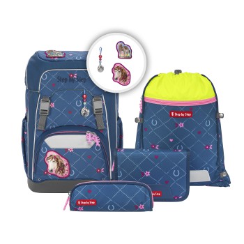 StepbyStep GIANT Schulrucksack-Set Horse Lima