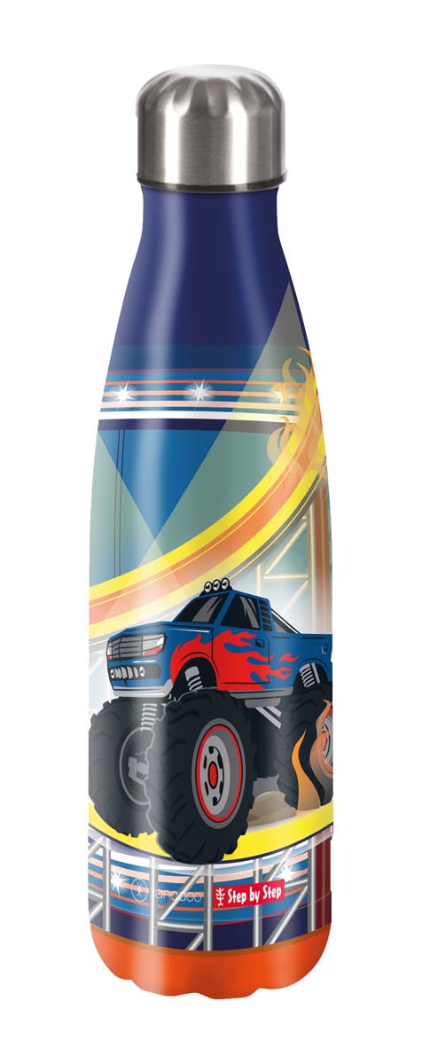 StepbyStep Isolierte Edelstahl Trinkflasche Monster Truck Rocky von Hama Technics Handels GmbH - Nur €24.99! Entdecke mehr bei Fachcenter Wagner