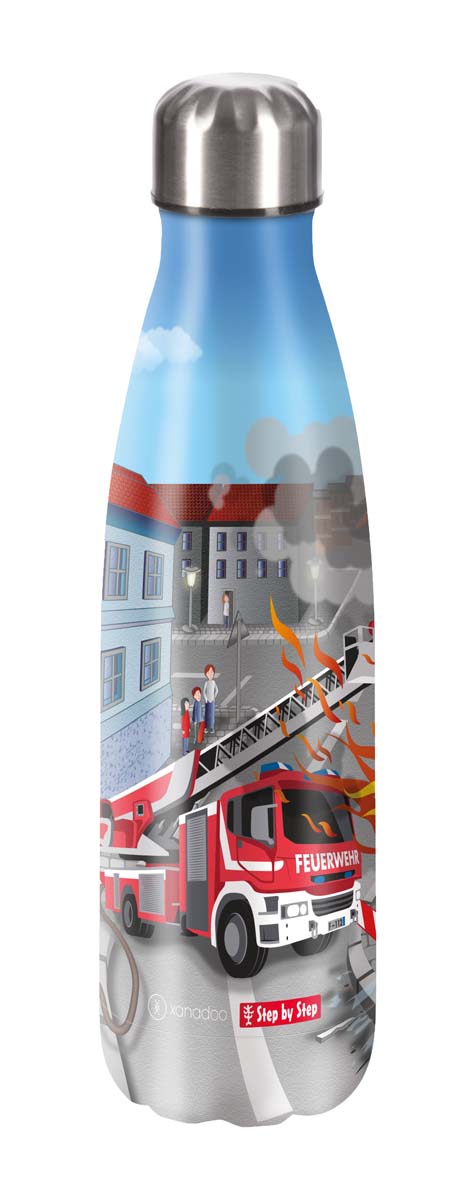 Step by Step,Isolierte Edelstahl-Trinkflasche "Fire Engine Brandon",2024 von Fachcenter Wagner - Nur €24.99! Entdecke mehr bei Fachcenter Wagner