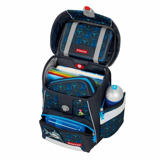 Step by Step SPACE SHINE Schulranzen-Set Shark Dexter 5-teilig