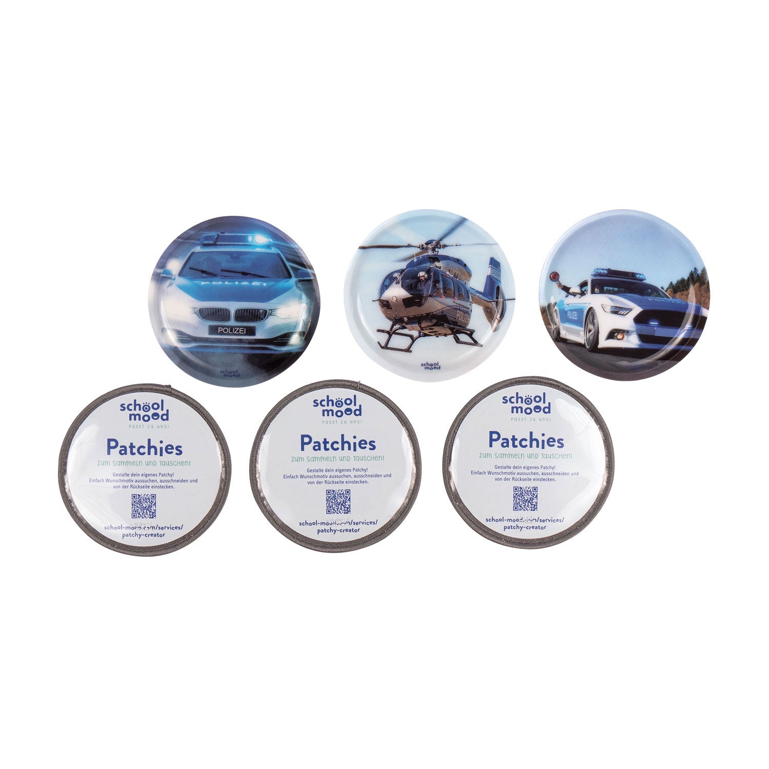SchoolMood 6er Patchy-Set Polizei von Felidae (Europe) GmbH - Nur €15.95! Entdecke mehr bei Fachcenter Wagner