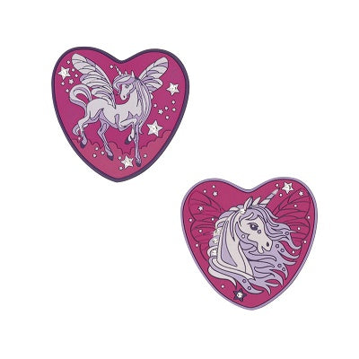 DerDieDas Wechselbuttons 2tlg Purple Unicorn