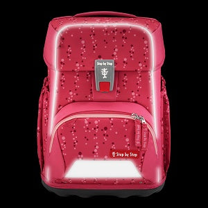 StepbyStep BASIS Schulranzen-Set Pink Bubbles 4-teilig