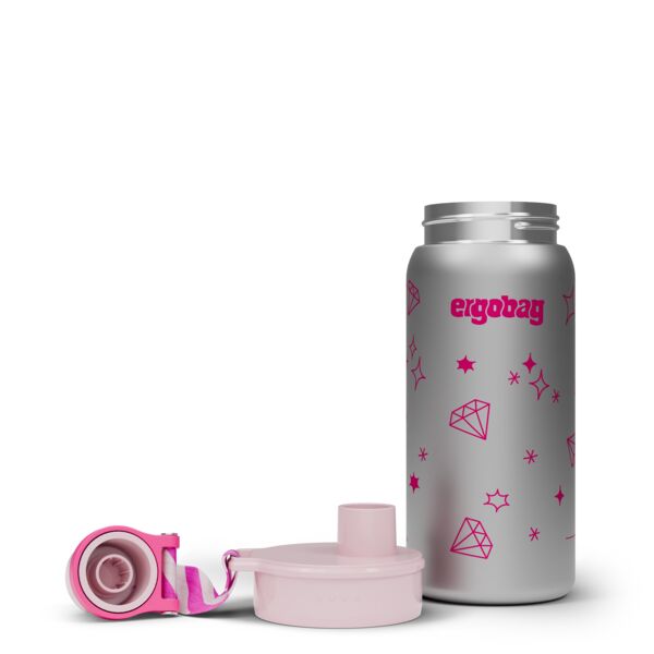 ergobag Glitzer Edelstahl Trinkflasche