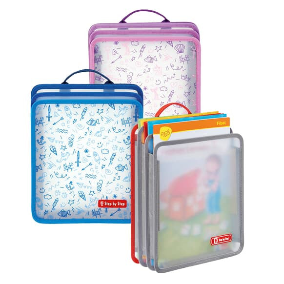 Step by Step Faltbare Heftbox  Pink