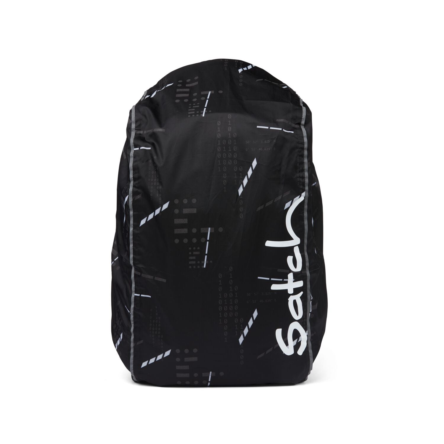 satch Raincape, black, reflective, , Ninja Matrix