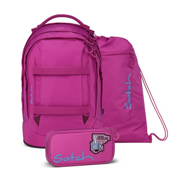 satch Pack Schulrucksack Set Fearless Pink