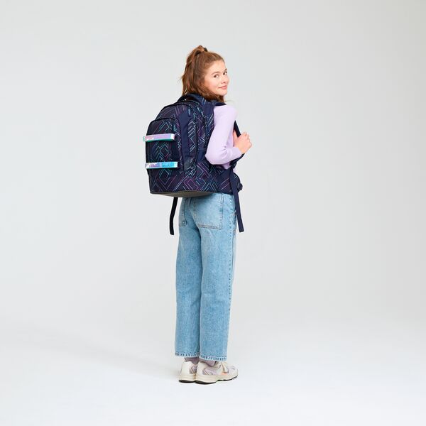 SATCH Pack Schulrucksack Einzeln Purple Laser