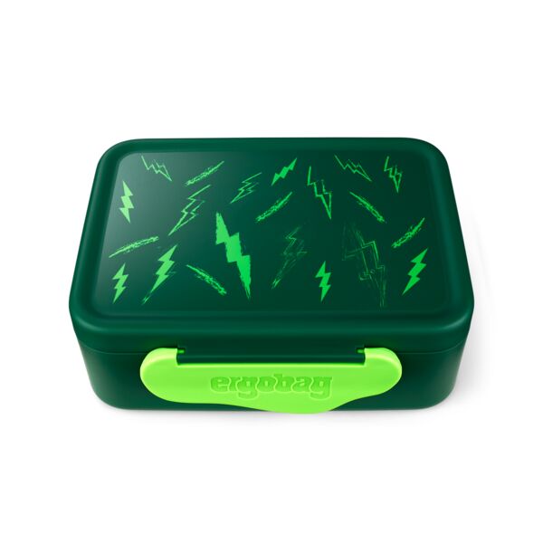 ergobag Kunststoff-Brotdosen Blitze dunkelgrün