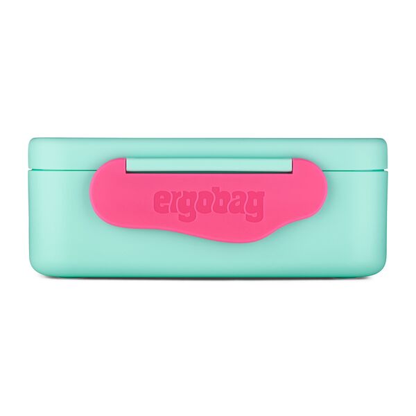 ergobag Kunststoff-Brotdosen Blümchen türkis