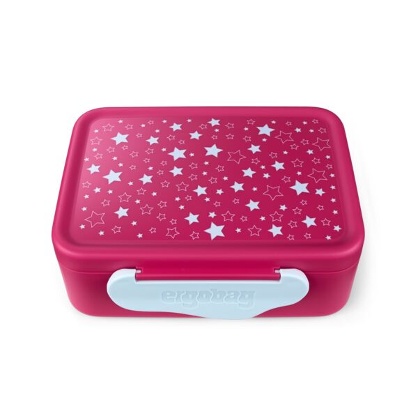 ergobag Kunststoff-Brotdosen Sternchen pink