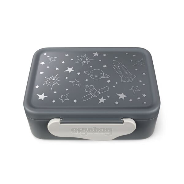 ergobag Kunststoff-Brotdosen Weltall grau