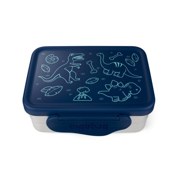 ergobag Edelstahl-Brotdosen Blau blau