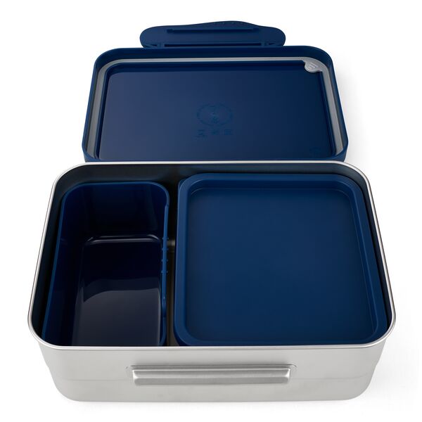 ergobag Edelstahl-Brotdosen Blau blau