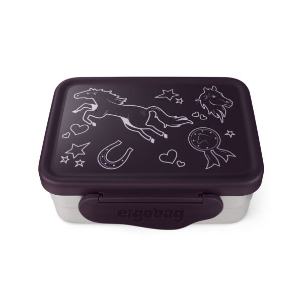 ergobag Edelstahl-Brotdosen Lila