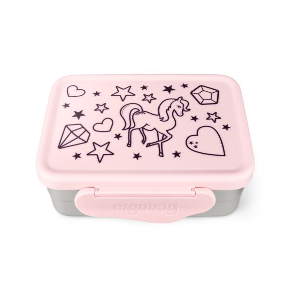 ergobag Edelstahl-Brotdosen Rosa