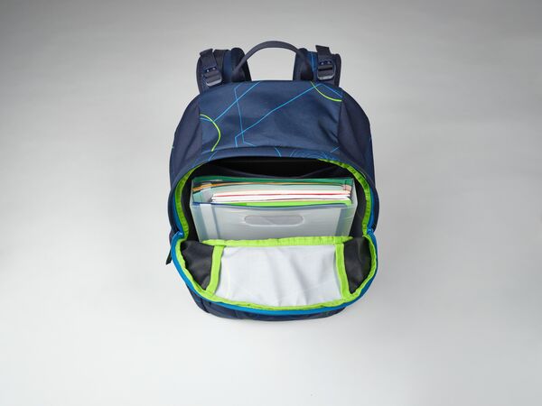 satch pack Schulrucksack Blue Tech